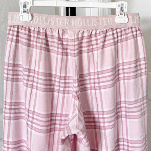 Hollister 24/7 Baggy Flannel Pajama Pants Pink Plaid NWOT - Picture 6 of 12
